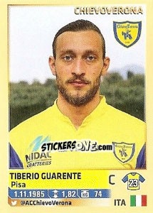 Figurina Tiberio Guarente (Chievoverona) - Calciatori 2013-2014 - Panini