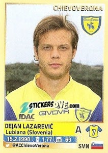 Cromo Dejan Lazarevic (Chievoverona) - Calciatori 2013-2014 - Panini
