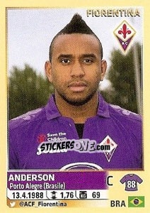 Sticker Anderson (Fiorentina) - Calciatori 2013-2014 - Panini