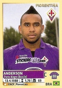 Sticker Anderson (Fiorentina) - Calciatori 2013-2014 n. A28 - Panini