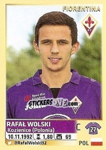 Cromo Rafal Wolski (Fiorentina) - Calciatori 2013-2014 - Panini