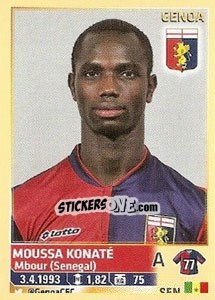 Sticker Moussa Konate (Genoa) - Calciatori 2013-2014 n. A35 - Panini
