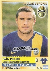 Figurina Ivan Pillud (Hellas Verona) - Calciatori 2013-2014 n. A37 - Panini