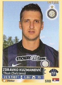 Sticker Zdravko Kuzmanovic (Inter) - Calciatori 2013-2014 - Panini