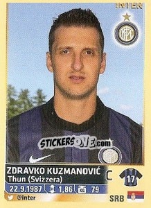 Sticker Zdravko Kuzmanovic (Inter) - Calciatori 2013-2014 n. A45 - Panini