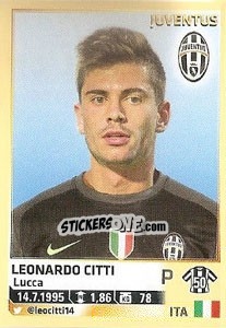 Sticker Leonardo Citti (Juventus) - Calciatori 2013-2014 n. A47 - Panini
