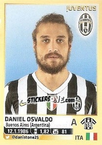 Sticker Pablo Osvaldo (Juventus) - Calciatori 2013-2014 n. A50 - Panini