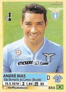 Sticker Andre Dias (Lazio) - Calciatori 2013-2014 n. A52 - Panini