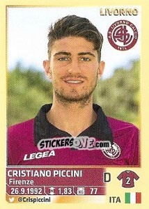 Sticker Cristiano Piccini (Livorno) - Calciatori 2013-2014 n. A58 - Panini