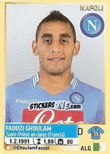 Sticker Faouzi Ghoulam (Napoli) - Calciatori 2013-2014 n. A67 - Panini