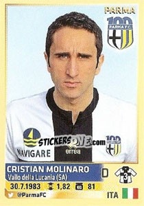 Sticker Cristian Molinaro (Parma) - Calciatori 2013-2014 - Panini