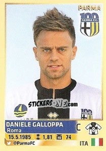 Figurina Daniele Galloppa (Parma) - Calciatori 2013-2014 - Panini