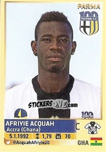 Sticker Afriyie Acquah (Parma) - Calciatori 2013-2014 n. A73 - Panini