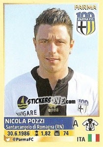 Sticker Nicola Pozzi (Parma) - Calciatori 2013-2014 n. A75 - Panini