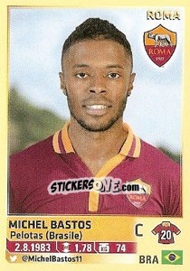 Sticker Michel Bastos (Roma) - Calciatori 2013-2014 n. A78 - Panini