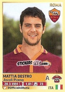 Figurina Mattia Destro (Roma) - Calciatori 2013-2014 - Panini