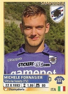 Sticker Michele Fornasier (Sampdoria) - Calciatori 2013-2014 - Panini