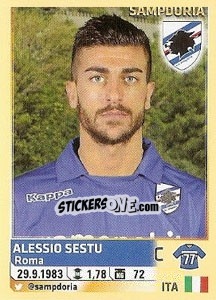 Cromo Alessio Sestu (Sampdoria) - Calciatori 2013-2014 - Panini