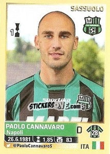 Figurina Paolo Cannavaro (Sassuolo) - Calciatori 2013-2014 - Panini