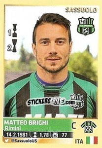 Figurina Matteo Brighi (Sassuolo) - Calciatori 2013-2014 - Panini