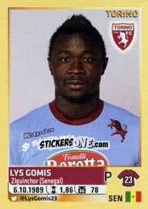 Cromo Lys Gomis (Torino) - Calciatori 2013-2014 - Panini