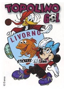 Cromo Topolino Livorno - Calciatori 2013-2014 - Panini