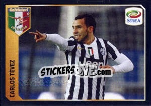 Sticker L'Uomo Dell'Anno - Carlos Tévez - Calciatori 2013-2014 - Panini