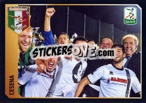 Sticker Terza Classificata Serie B - Cesena - Calciatori 2013-2014 n. V16 - Panini