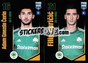 Sticker Adam Gnezda Čerin / Filip Đuričić - FIFA 365 2024
 - Panini