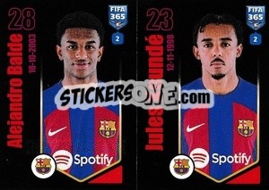 Sticker Alejandro Balde / Jules Koundé - FIFA 365 2024
 - Panini