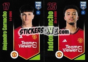 Sticker Alejandro Garnacho / Jadon Sancho - FIFA 365 2024
 - Panini