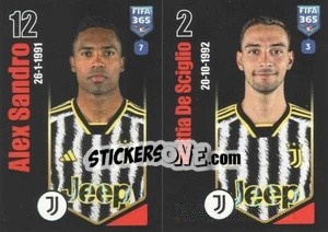 Sticker Alex Sandro / Mattia De Sciglio - FIFA 365 2024
 n. 312 - Panini