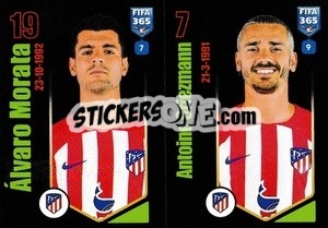 Cromo Álvaro Morata / Antoine Griezmann - FIFA 365 2024
 - Panini