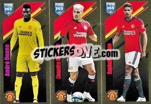 Sticker André Onana / Lisandro Martínez / Raphaël Varane - FIFA 365 2024
 n. 103 - Panini