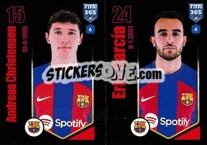 Sticker Andreas Christensen / Eric García - FIFA 365 2024
 - Panini
