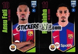Sticker Ansu Fati / Raphinha - FIFA 365 2024
 n. 162 - Panini