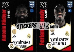 Sticker Antonio Rüdiger / Ferland Mendy - FIFA 365 2024
 - Panini