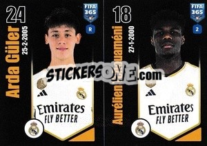 Sticker Arda Güler / Aurélien Tchouaméni - FIFA 365 2024
 n. 174 - Panini
