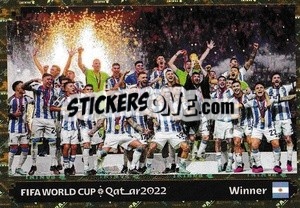 Sticker Argentina FIFA World Cup Qatar 2022 Winner - FIFA 365 2024
 n. 414 - Panini