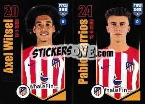 Sticker Axel Witsel / Pablo Barrios - FIFA 365 2024
 n. 144 - Panini