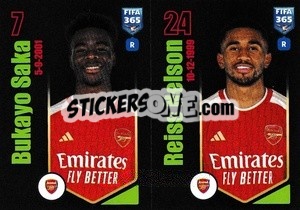 Sticker Bukayo Saka / Reiss Nelson - FIFA 365 2024
 n. 66 - Panini