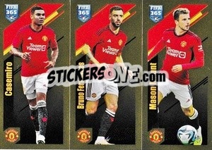 Sticker Casemiro / Bruno Fernandes / Mason Mount