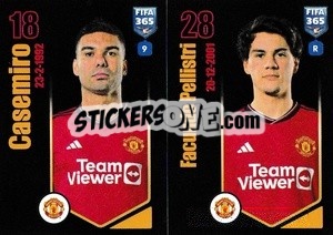 Sticker Casemiro / Facundo Pellistri - FIFA 365 2024
 - Panini