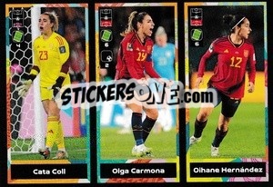 Cromo Cata Coll / Olga Carmona / Oihane Hernandez - FIFA 365 2024
 - Panini
