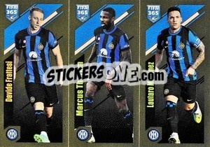 Cromo Davide Frattesi / Marcus Thuram / Lautaro Martínez - FIFA 365 2024
 - Panini