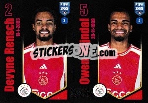 Sticker Devyne Rensch / Owen Wijndal - FIFA 365 2024
 - Panini