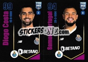 Sticker Diogo Costa / Samuel Portugal - FIFA 365 2024
 - Panini