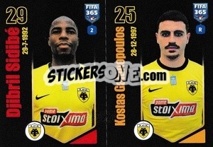 Sticker Djibril Sidibé / Kostas Konstantínos Galanópoulos - FIFA 365 2024
 - Panini