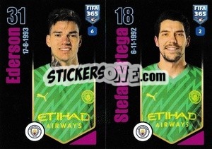 Sticker Ederson / Stefan Ortega Moreno - FIFA 365 2024
 - Panini