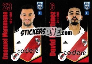 Sticker Emanuel Mammana / David Martínez - FIFA 365 2024
 - Panini